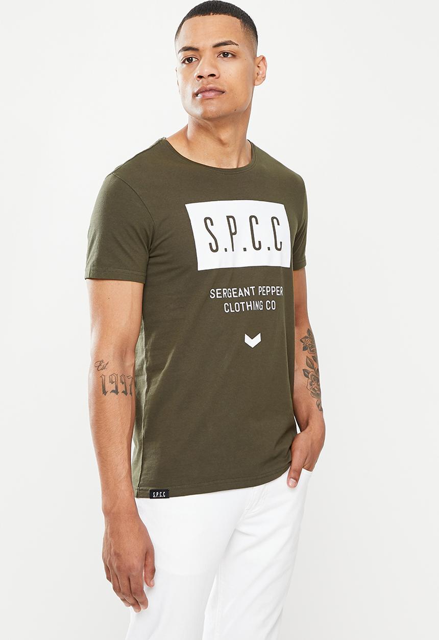S.P.C.C - Trak regular fit straight hem tee - green 