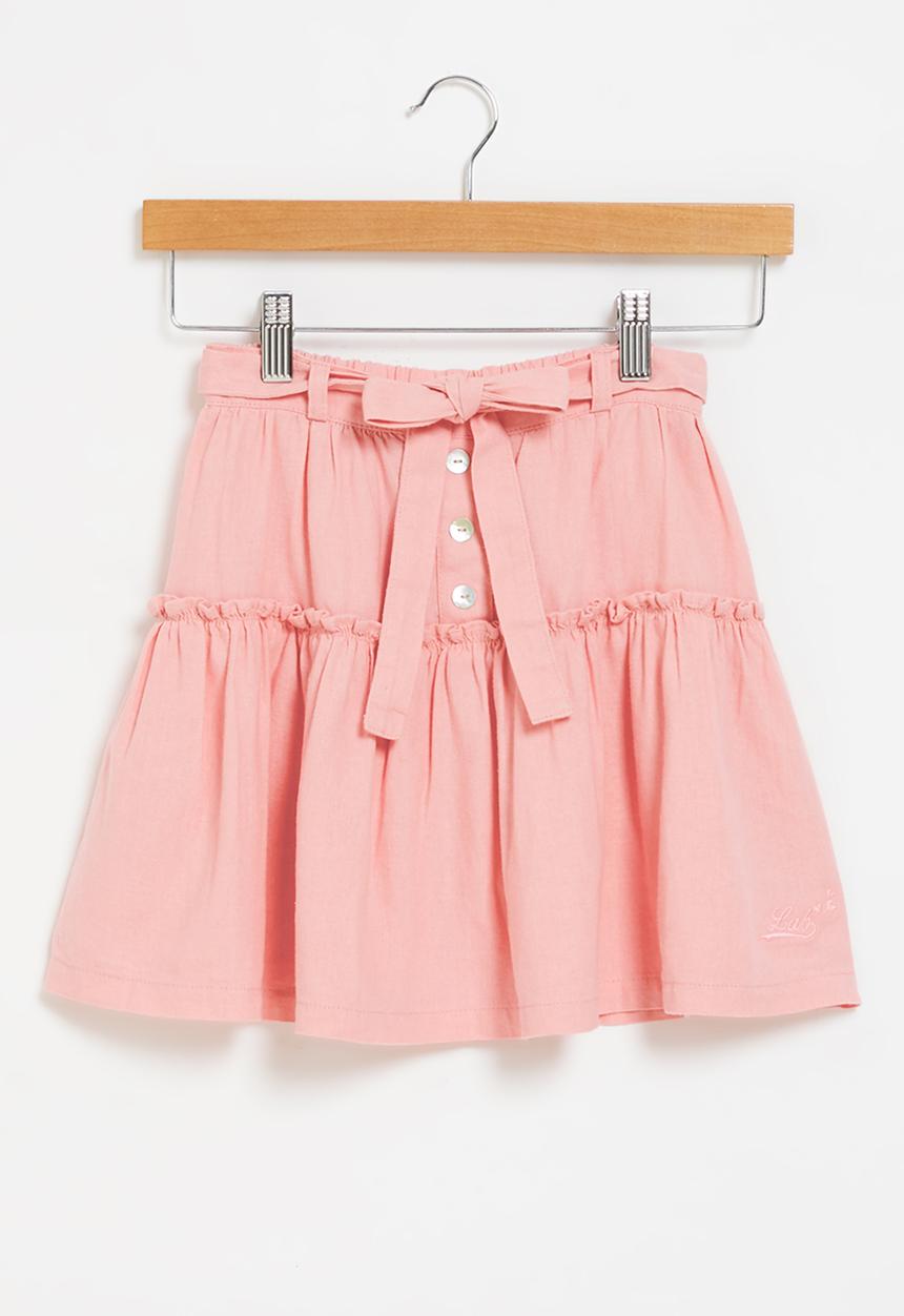 LAB - Girls linen skirt - pink