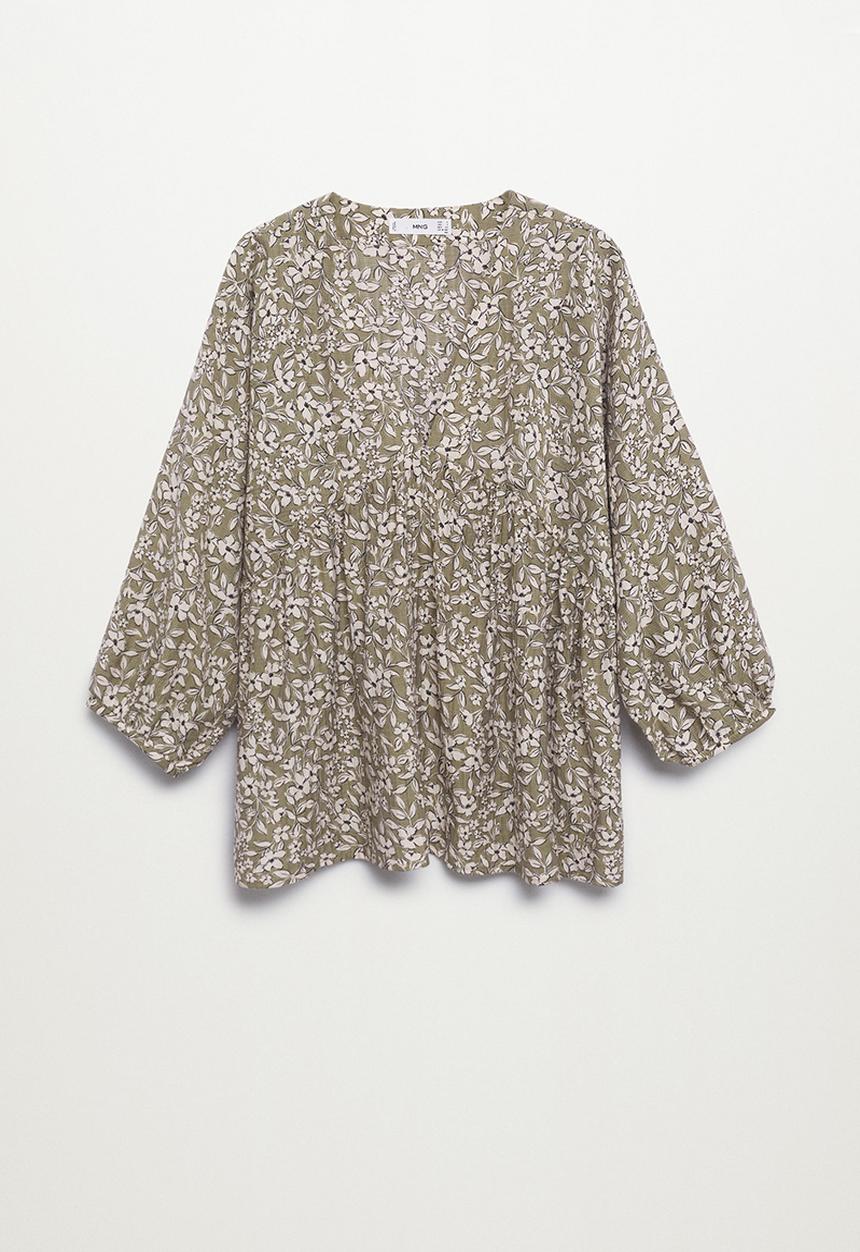 MANGO - Blouse alberta - beige/khaki