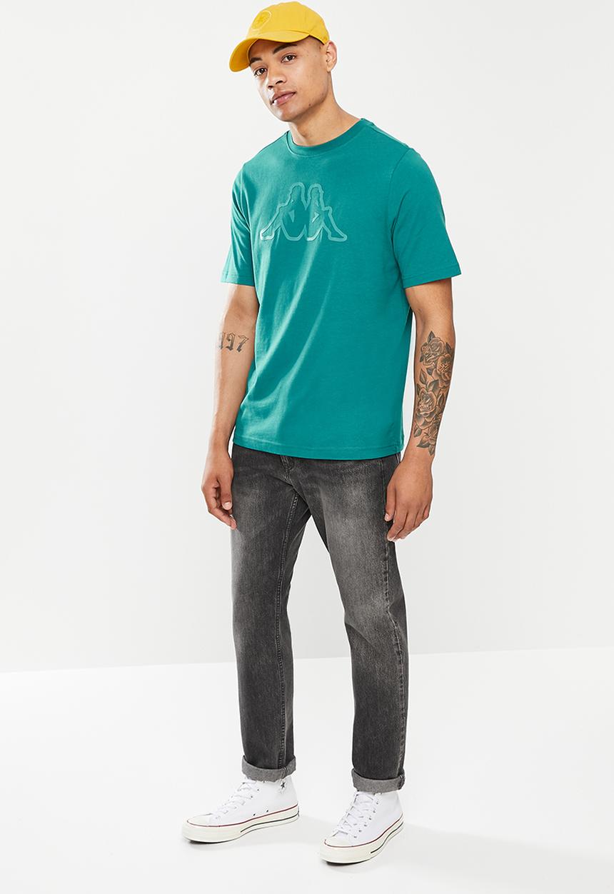 KAPPA - Logo coly T-shirt - blue 