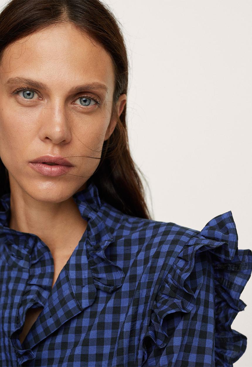 MANGO - Blouse reserve - medium blue
