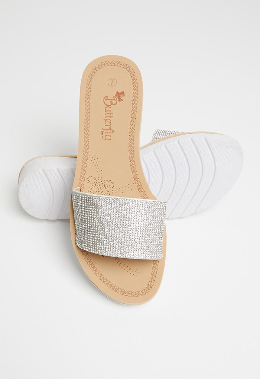 Butterfly Feet - Corley 1 flatform sandal - silver