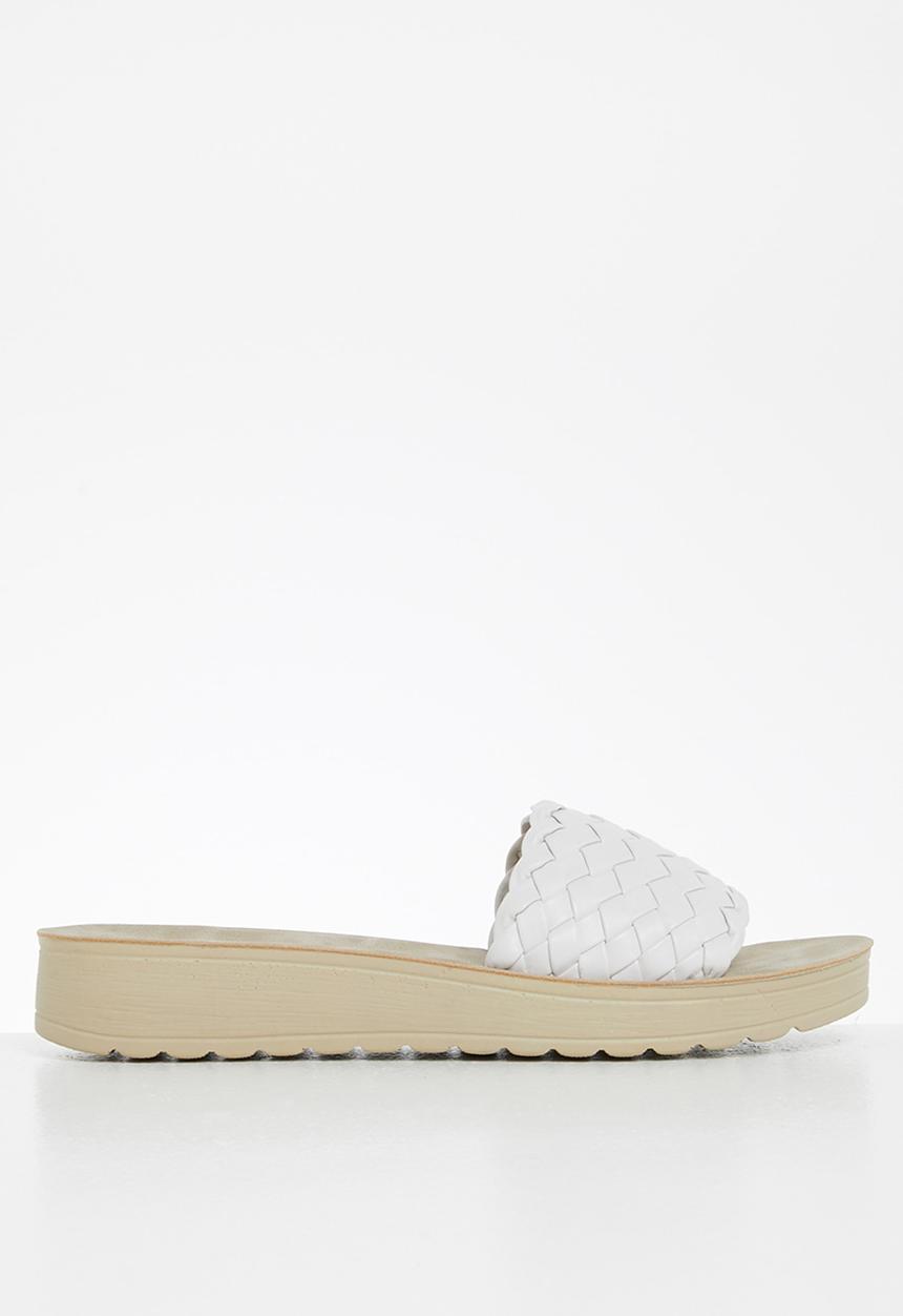 Butterfly Feet - Slitheran 2 flatform sandal - white