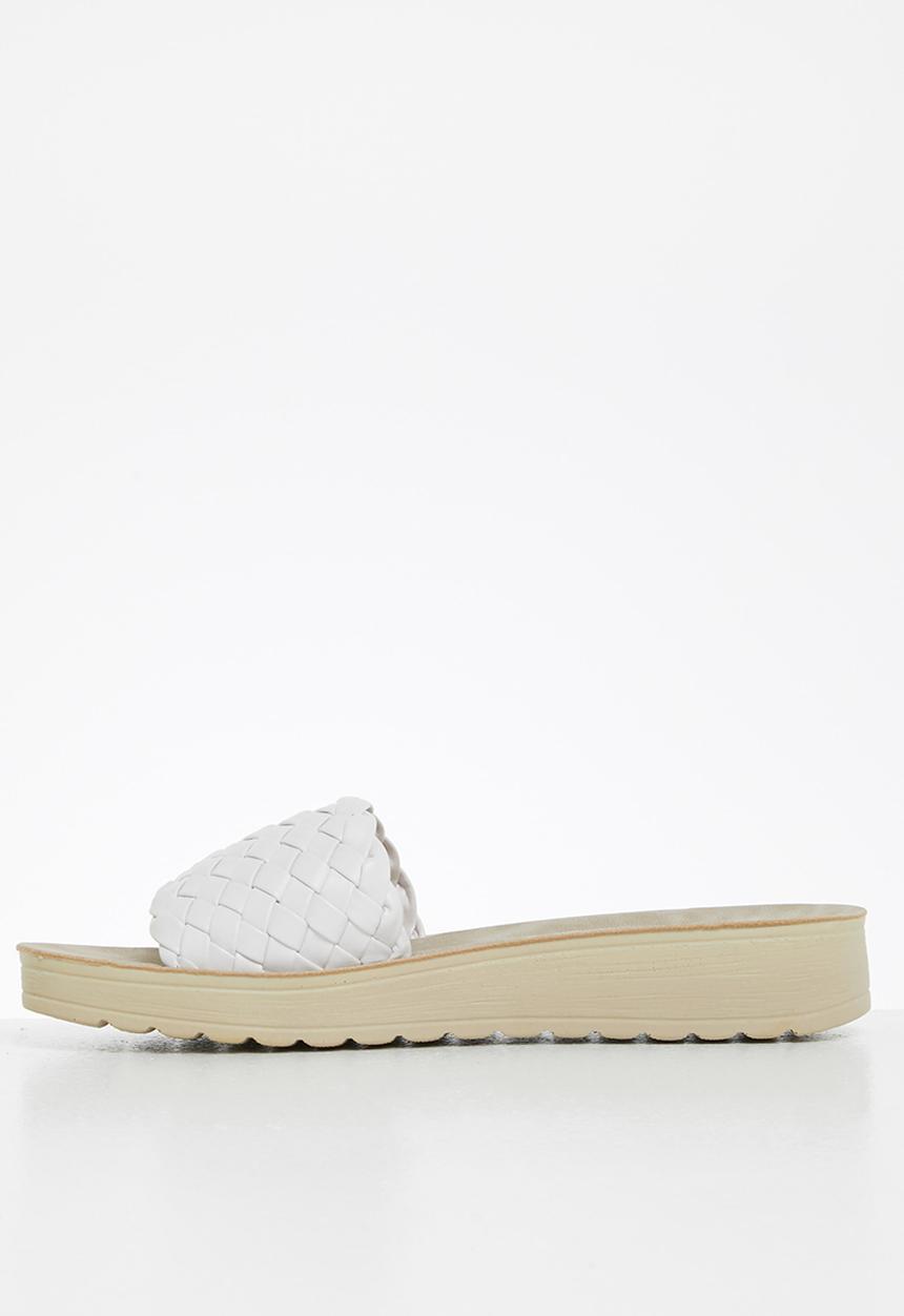 Butterfly Feet - Slitheran 2 flatform sandal - white