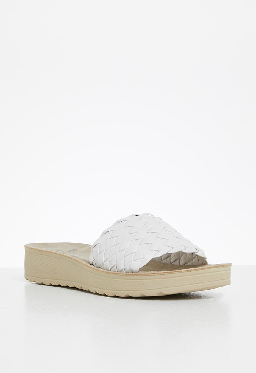 Butterfly Feet - Slitheran 2 flatform sandal - white