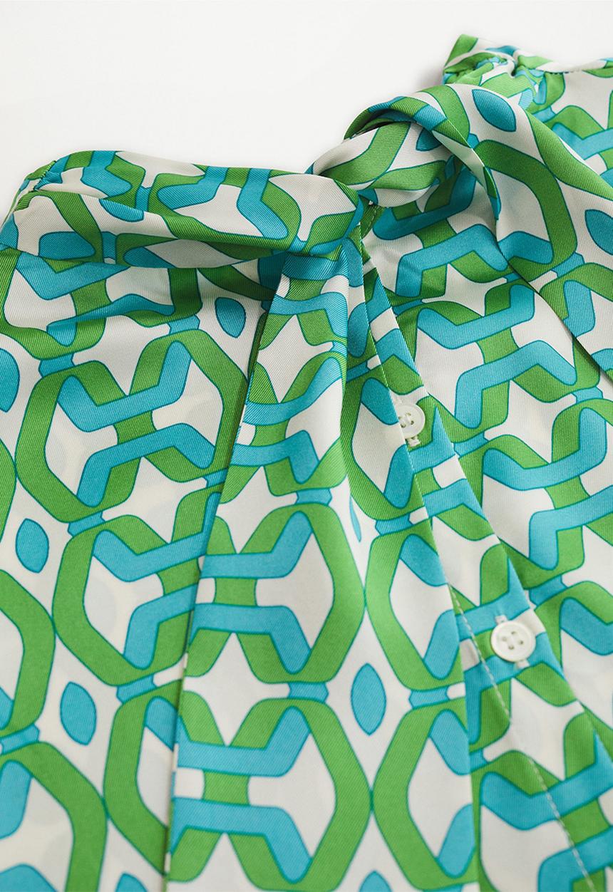 MANGO - Blouse quant - green