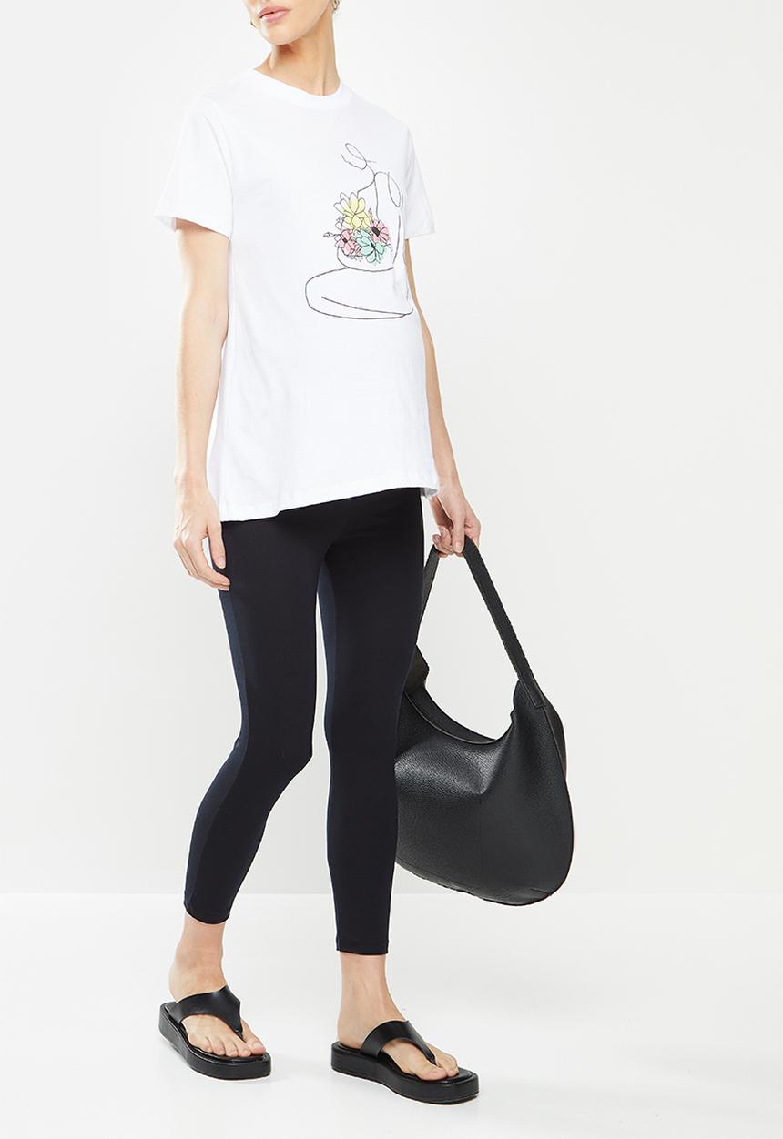 Superbalist - 7/8 cotton lycra leggings - black