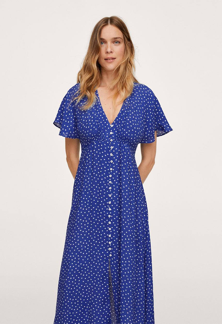 MANGO - Dress rouje - medium blue