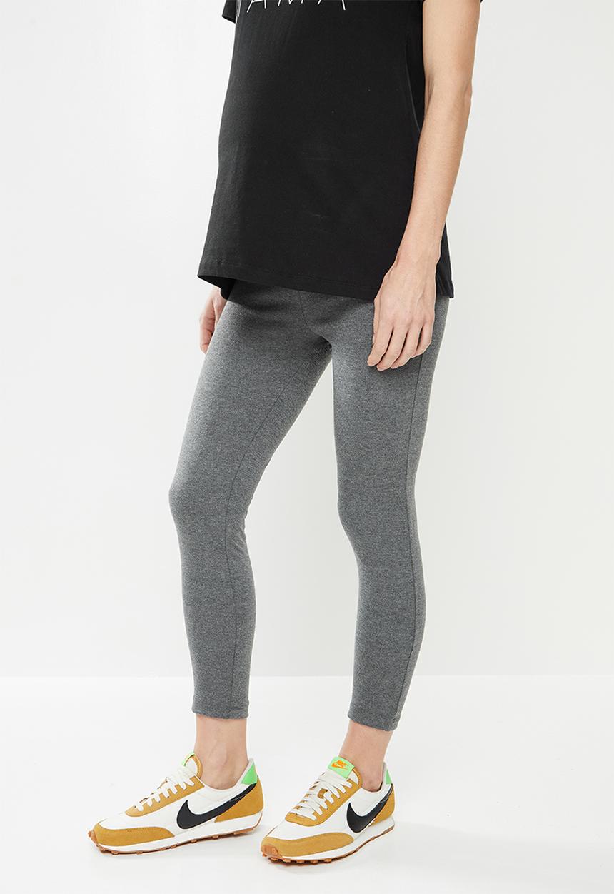 Superbalist - 7/8 cotton lycra leggings - charcoal melange