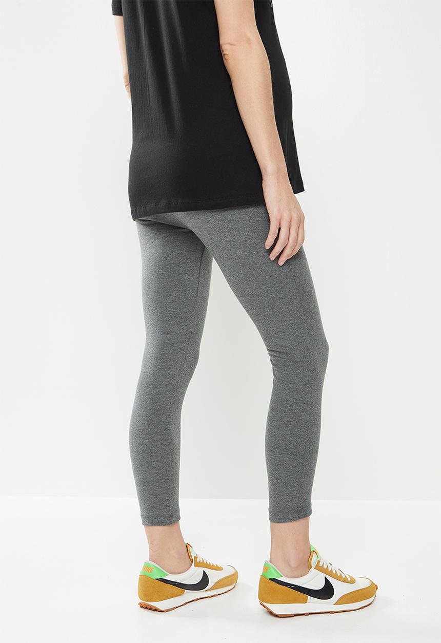 Superbalist - 7/8 cotton lycra leggings - charcoal melange