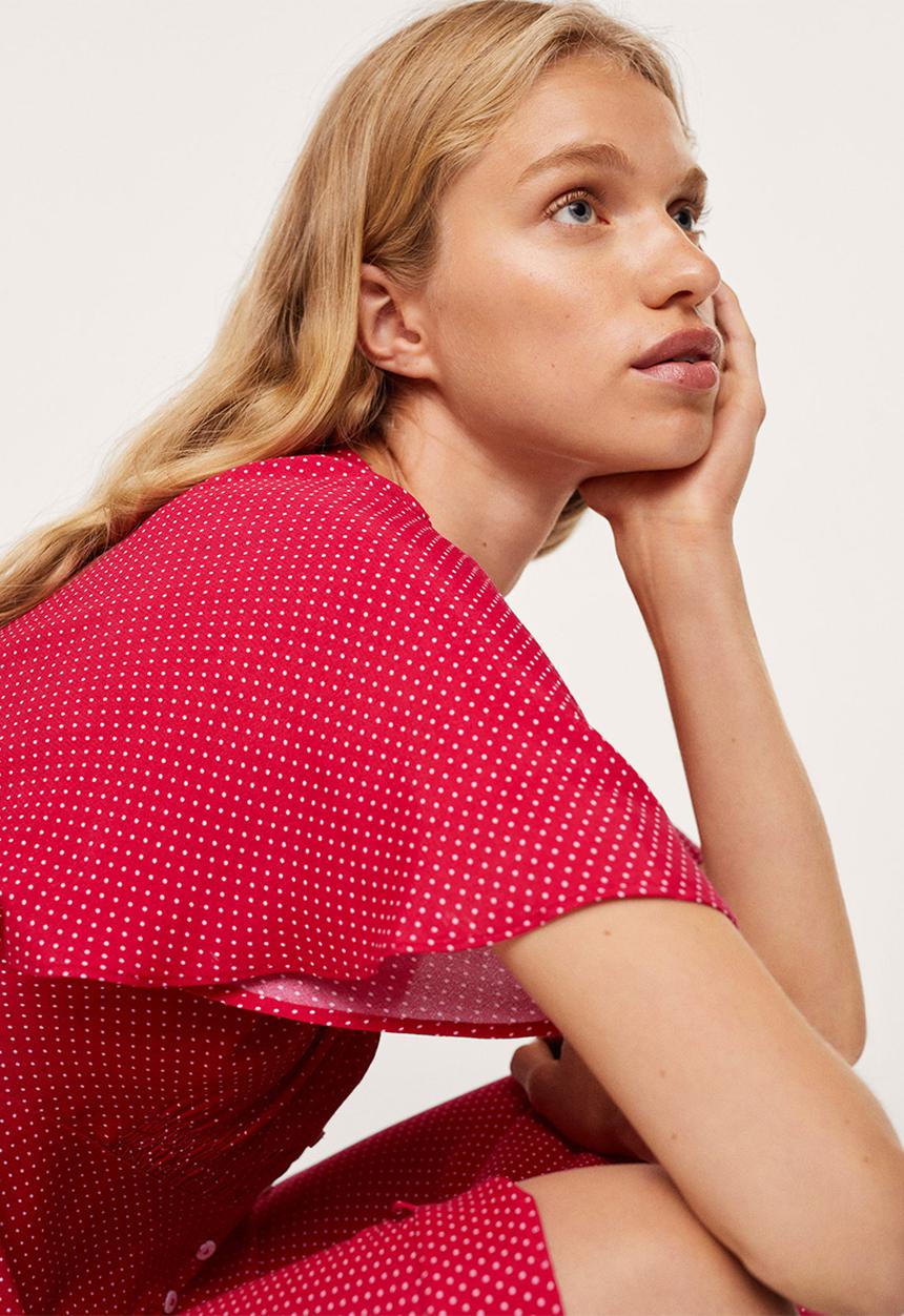 MANGO - Dress rouje - medium red