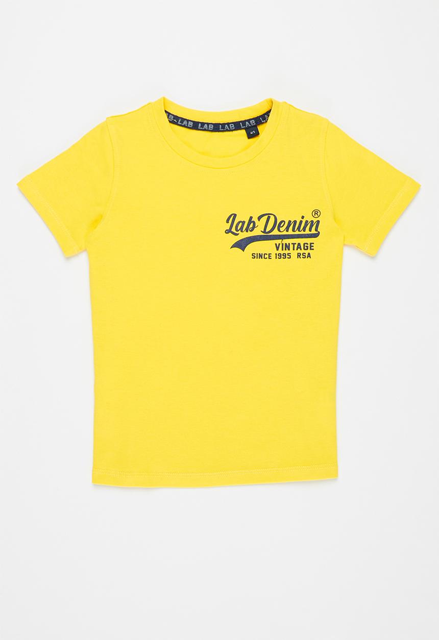 LAB - Boys lab denim short sleeve tee - yellow