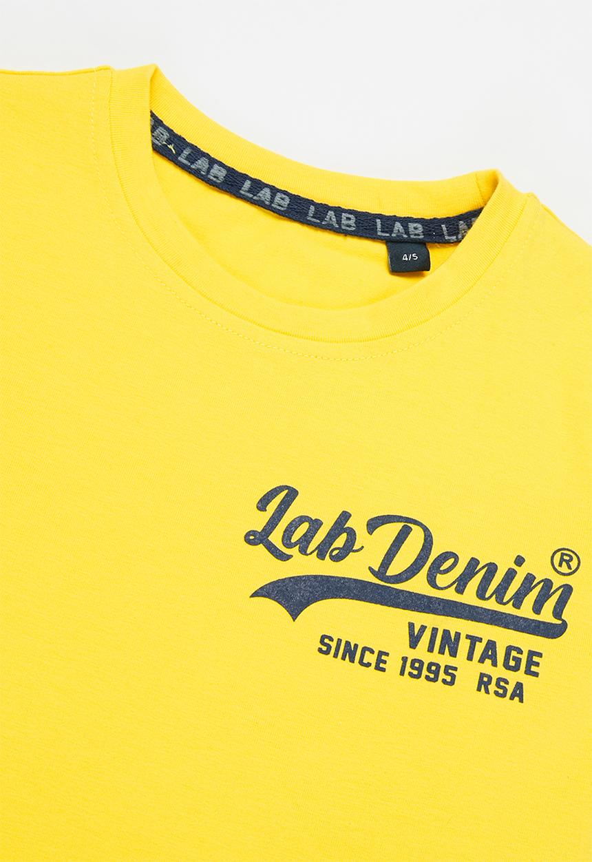 LAB - Boys lab denim short sleeve tee - yellow