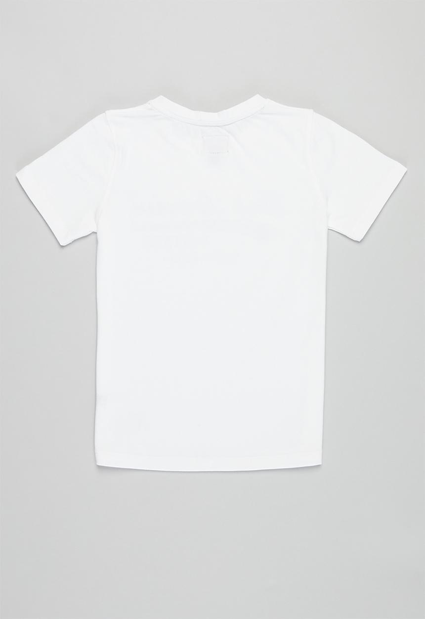 LAB - Boys lab denim vintage tee - white