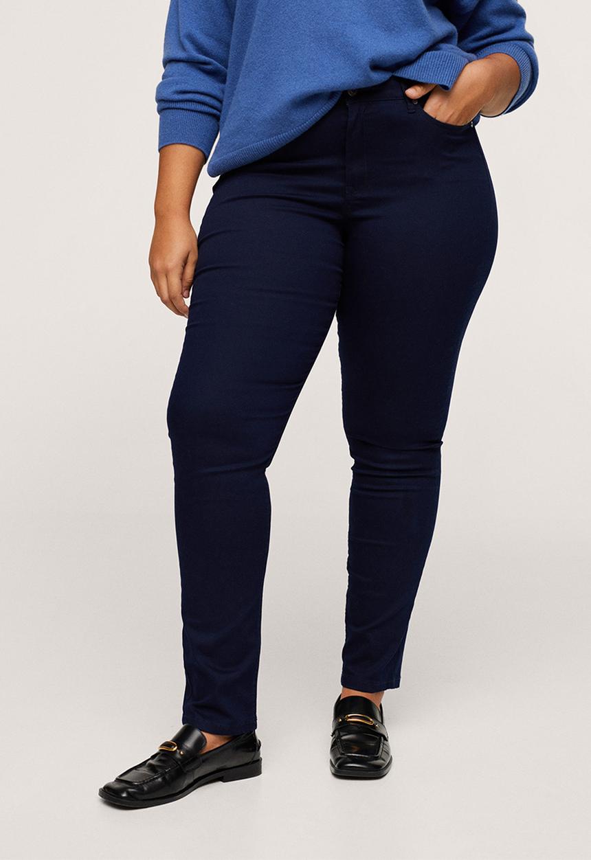 MANGO - Plus trousers julie - navy