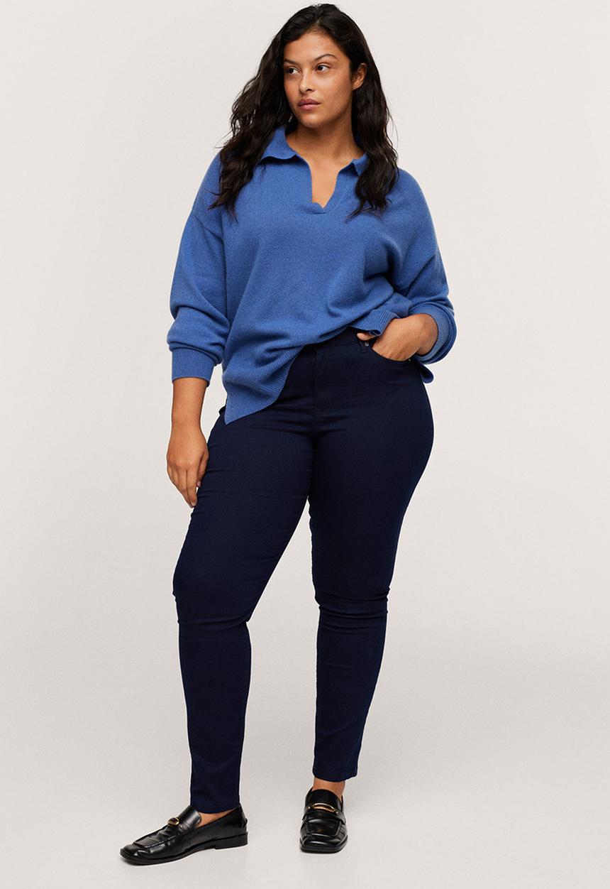 MANGO - Plus trousers julie - navy