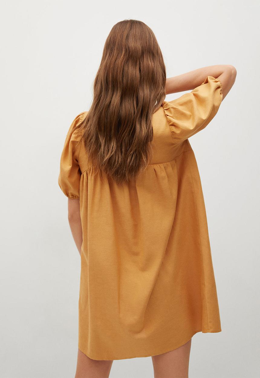 MANGO - Dress nature-h - medium brown