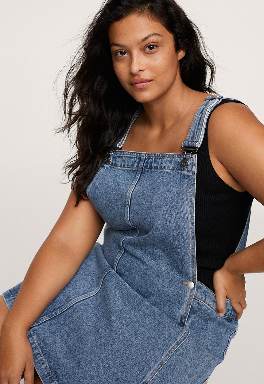 MANGO - Plus dungaree dress picchi - blue