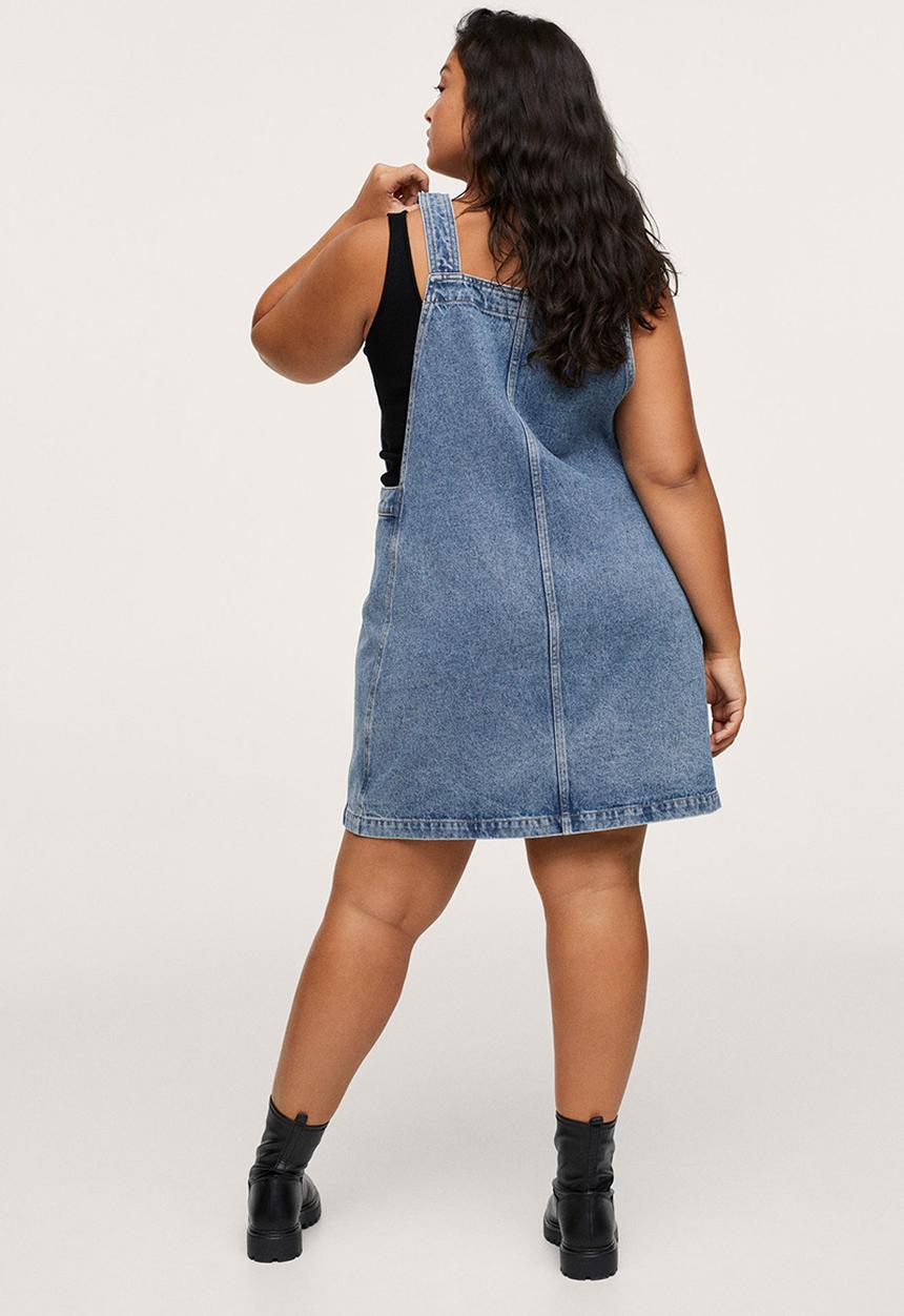 MANGO - Plus dungaree dress picchi - blue