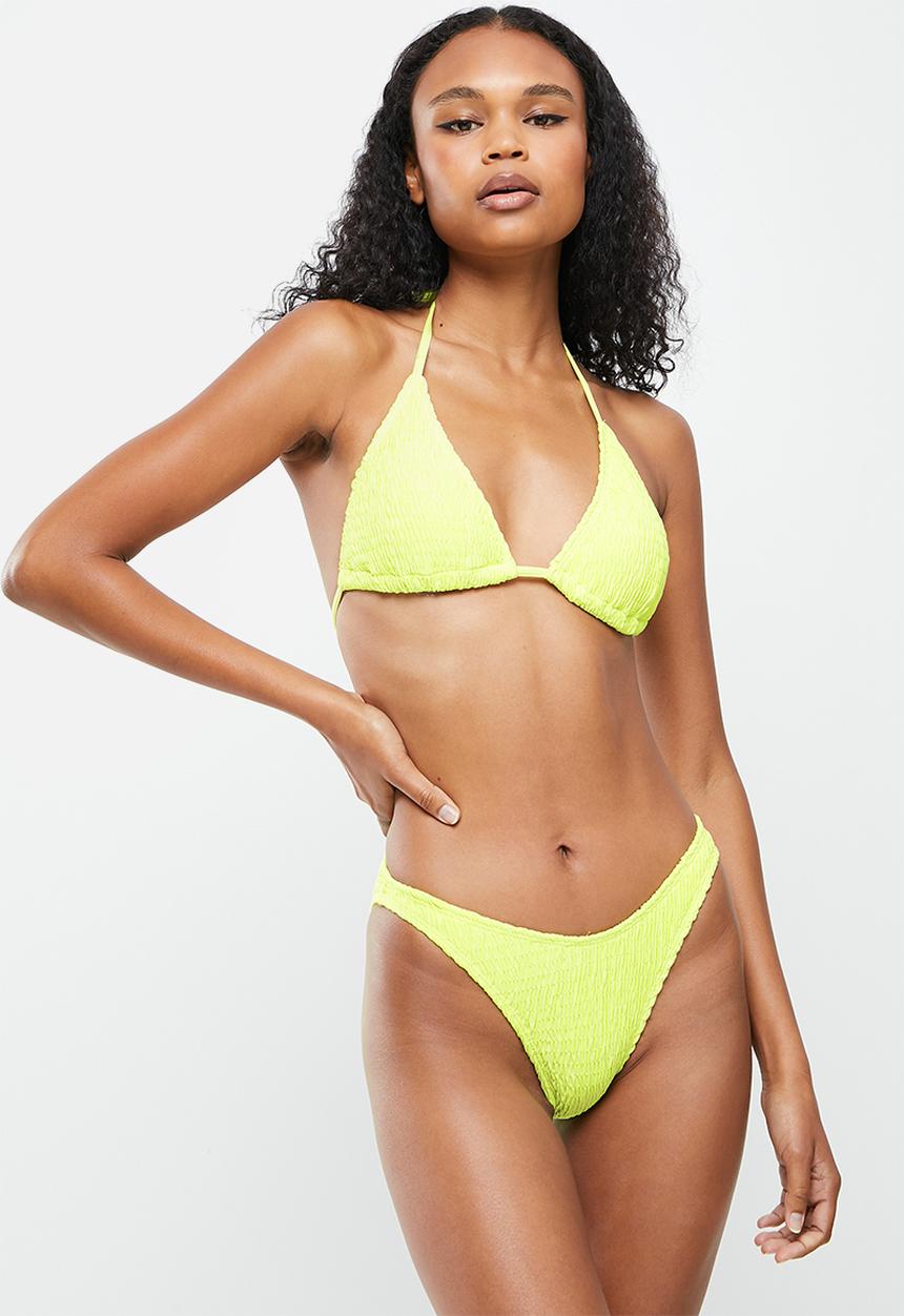 Missguided - Crinkle boomerang - lime