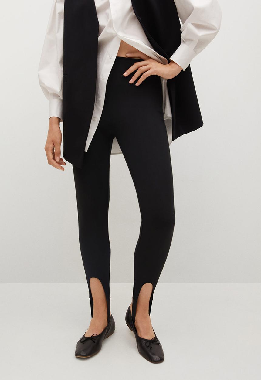 MANGO - Leggings fuseau - black