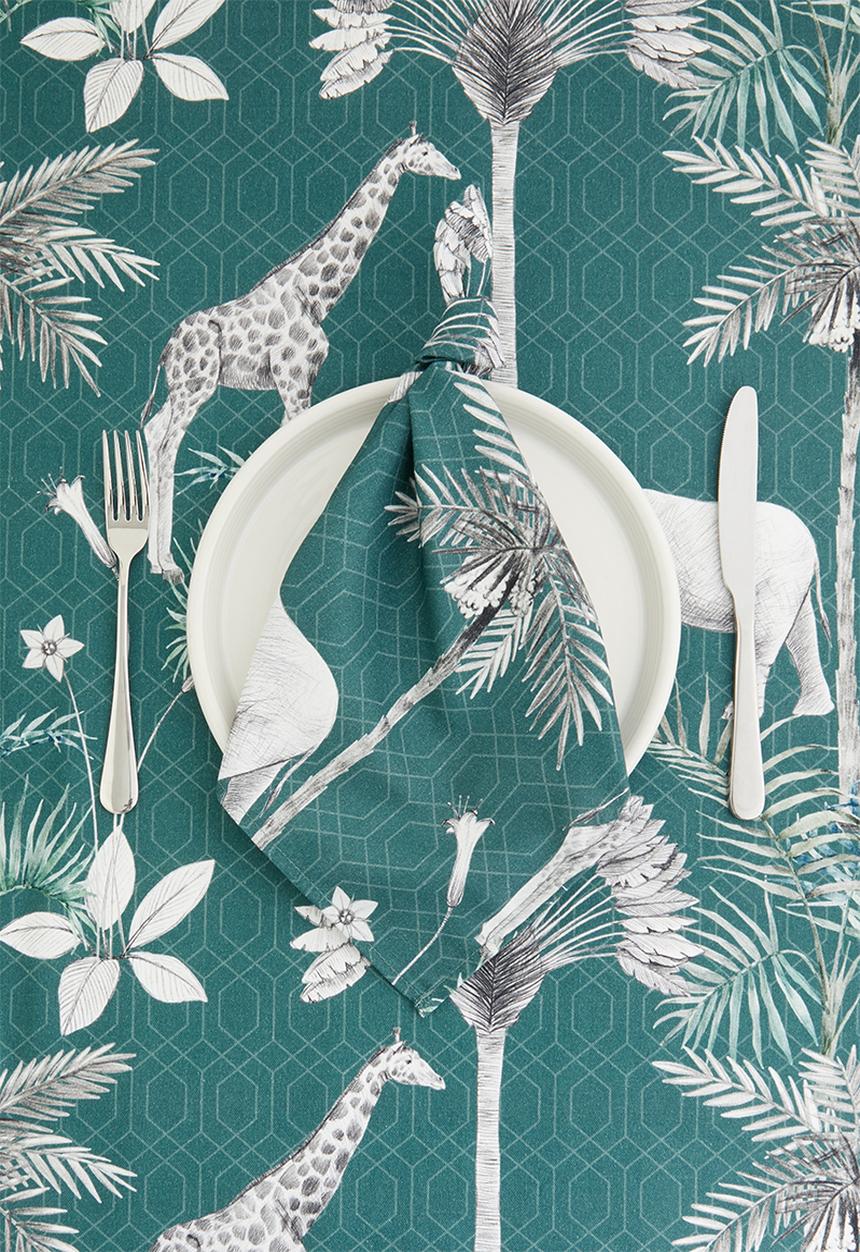Hertex Haus - Kruger napkin set of 4 - teal