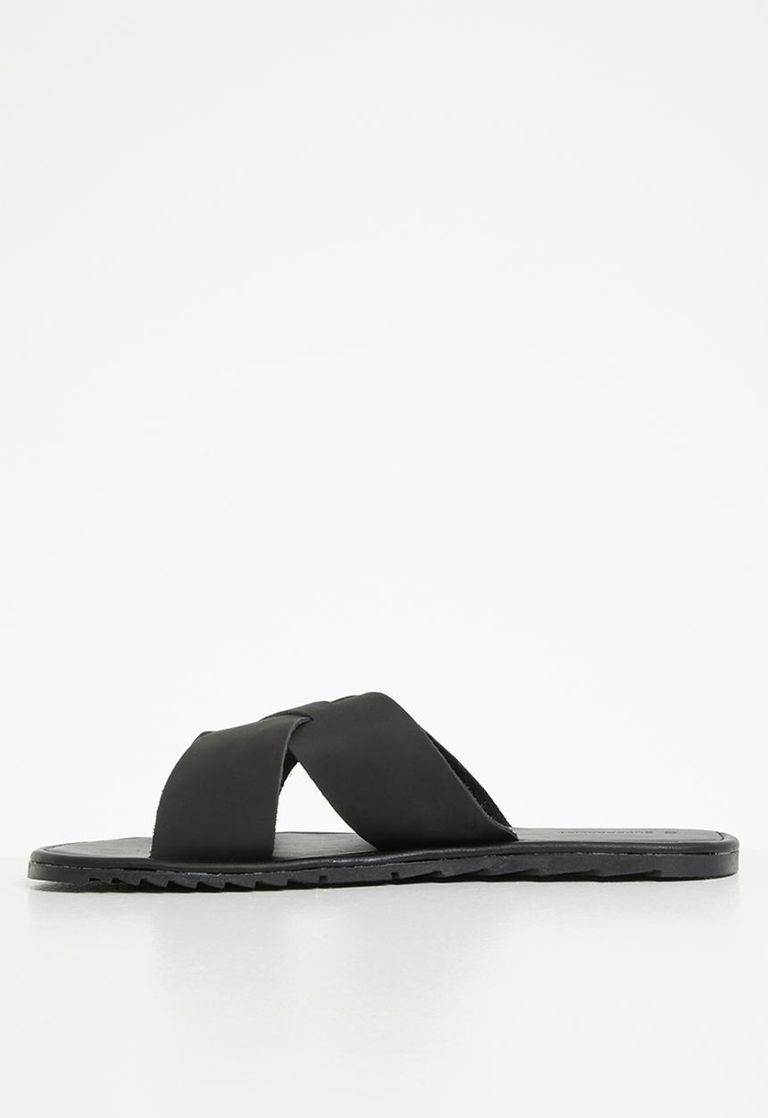 Superbalist - French leather sandal - black
