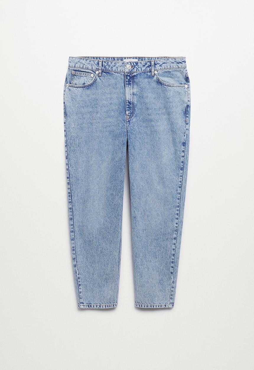 MANGO - Plus jeans mom - open blue
