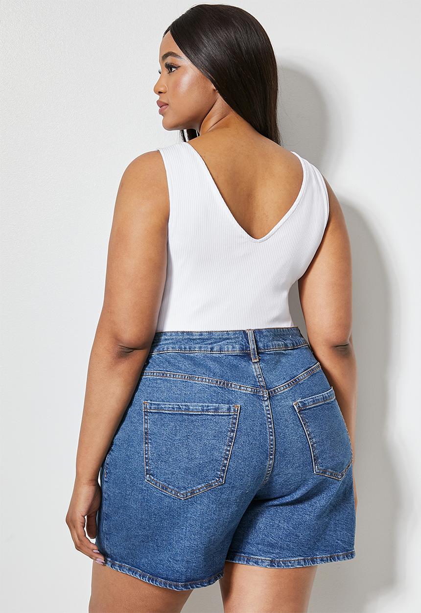 Superbalist - 2-pack v-neck cami bodysuit - black & white 