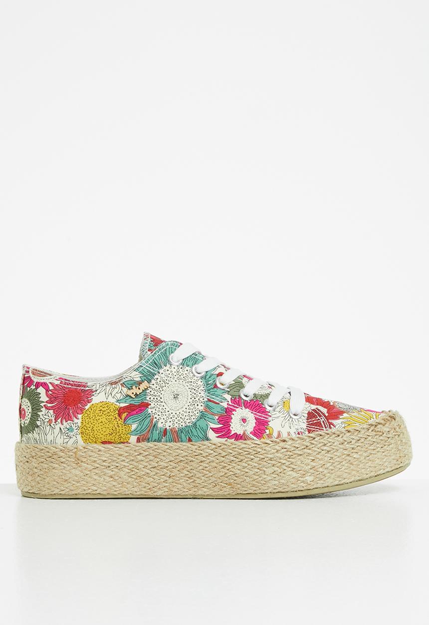 Plum - Zamia espadrille sneaker - red floral