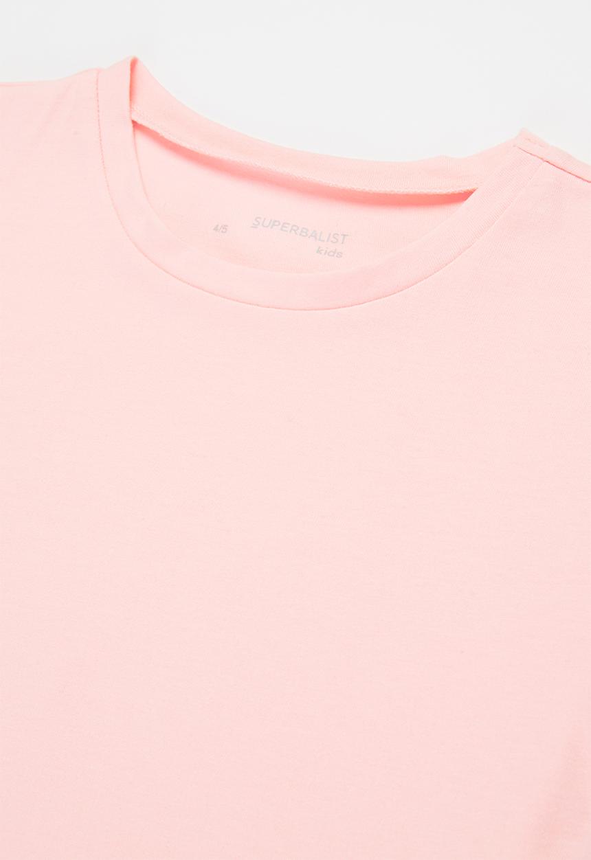 Superbalist Kids - Girls frill sleeve T-shirt - light pink