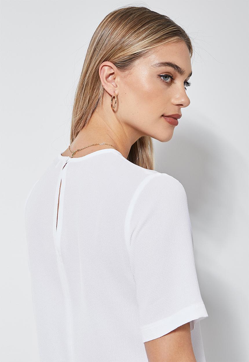 Superbalist -  Basic woven tee - white