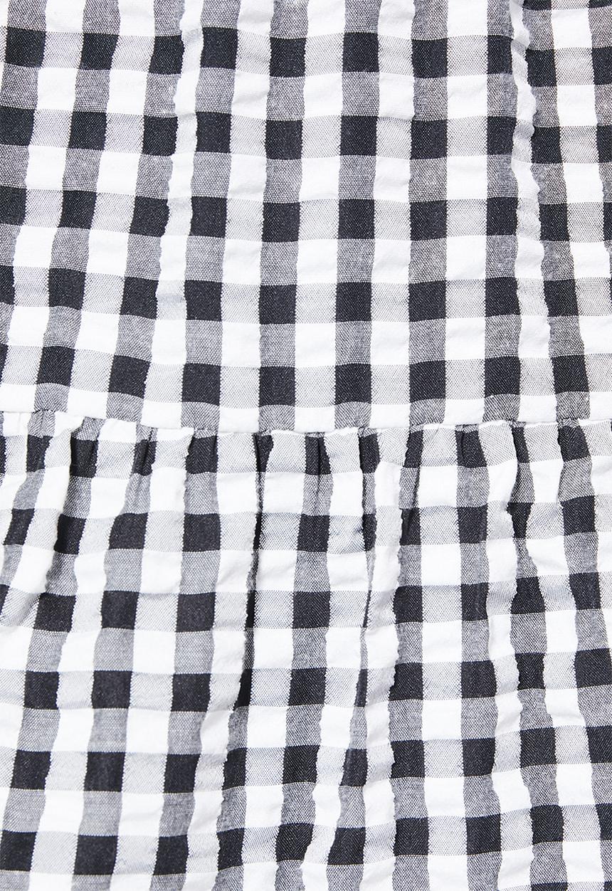 Superbalist - Poplin tiered midi skirt - black & white 