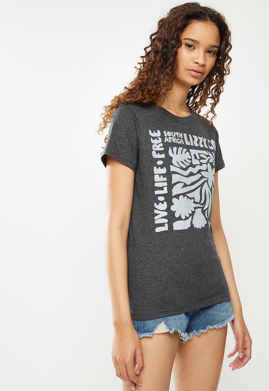Lizzy - Aileen basic tee - charcoal