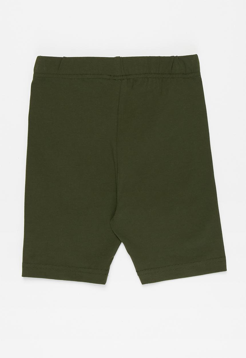 Rebel Republic - 2 Pack cycling short - green & dusty pink