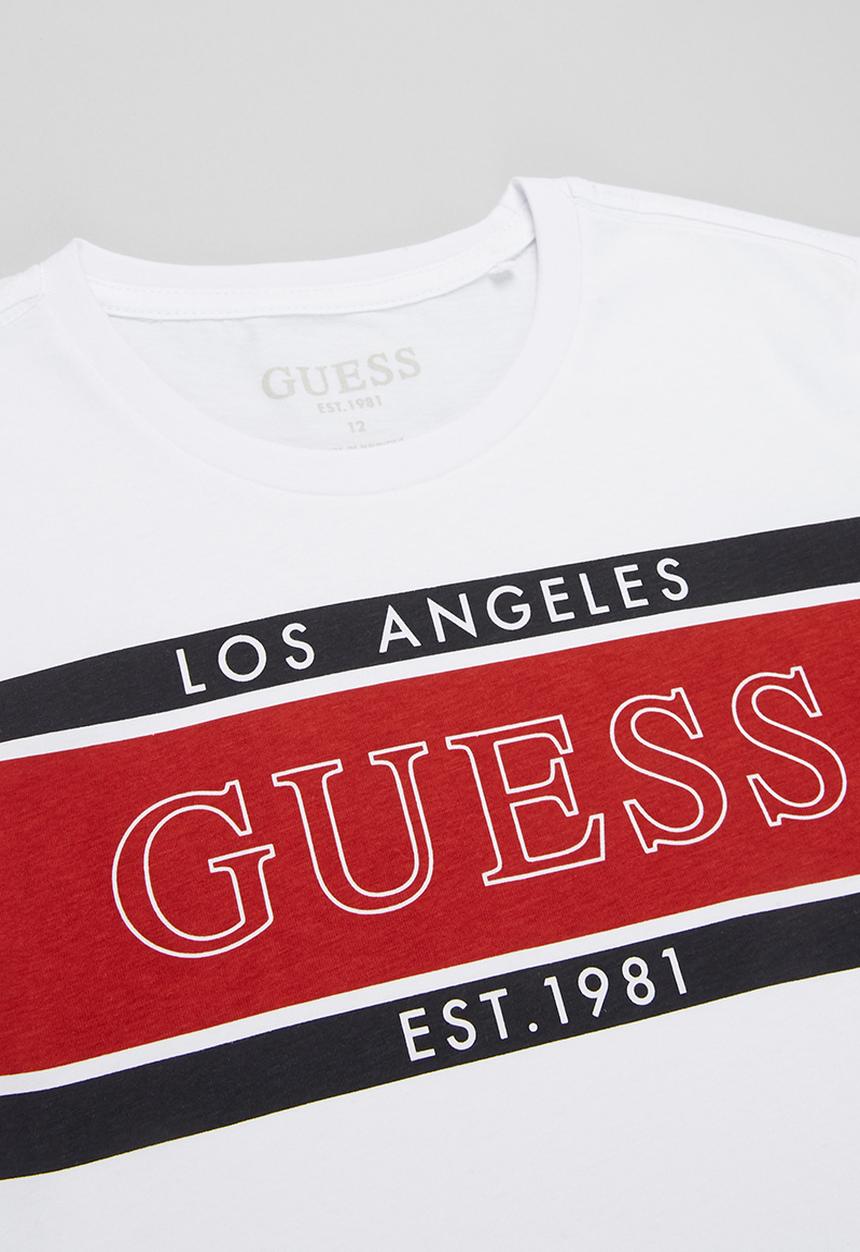 GUESS - Boys la lines tee - white