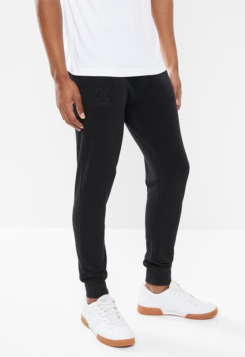 KAPPA - Logo crepin pants - black