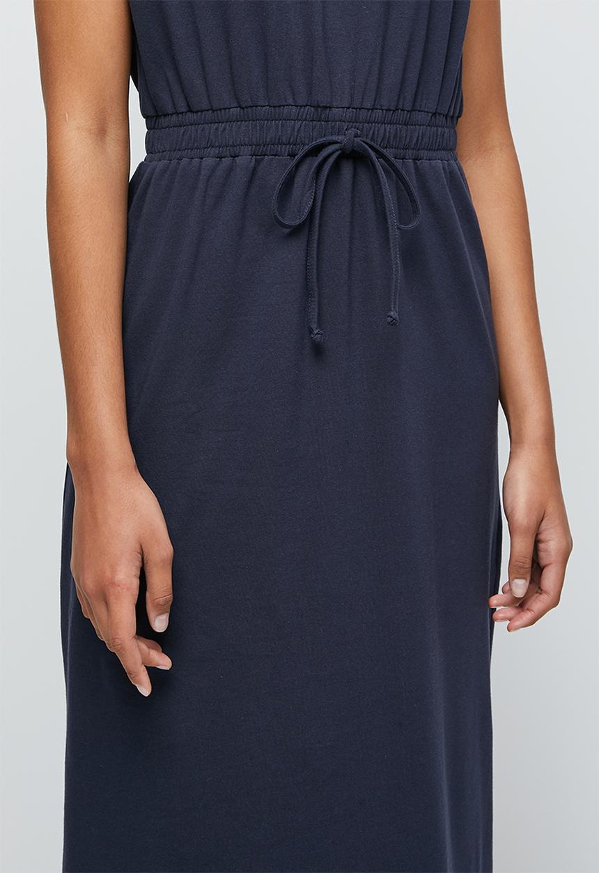 edit - Grown on sleeve knit dress - navy