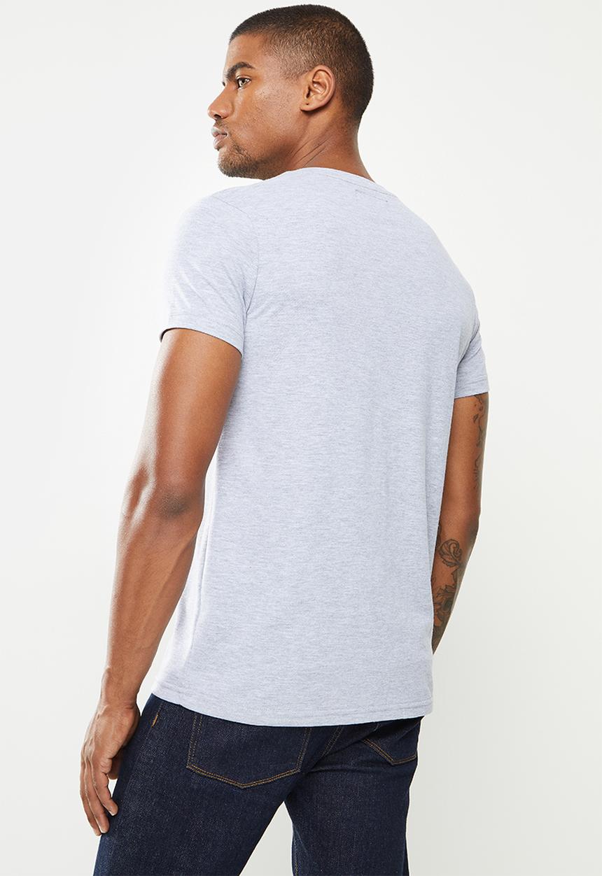 Aca Joe - High square logo tee - grey