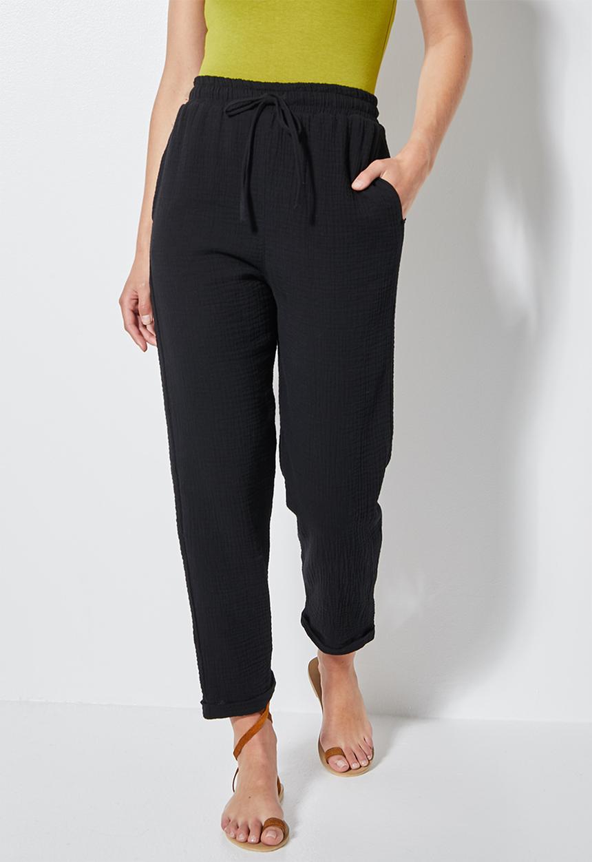 Superbalist - 100% cotton jogger - black