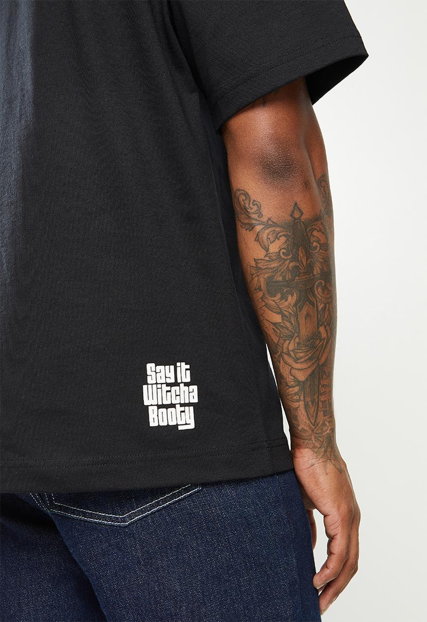 G-STAR - Snoop logo tee - dark black & milk