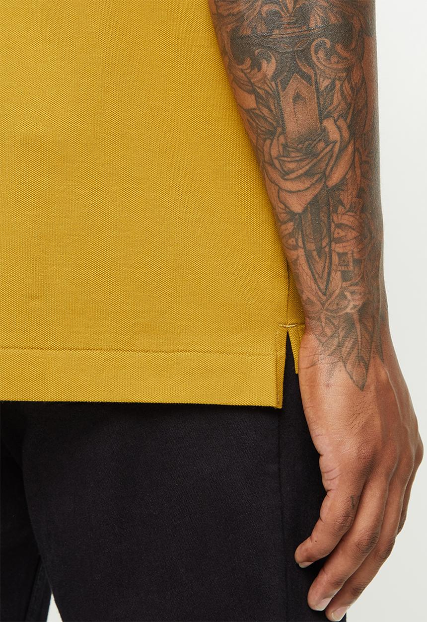 G-STAR - Dunda slim stripe polo short sleeve - toasted