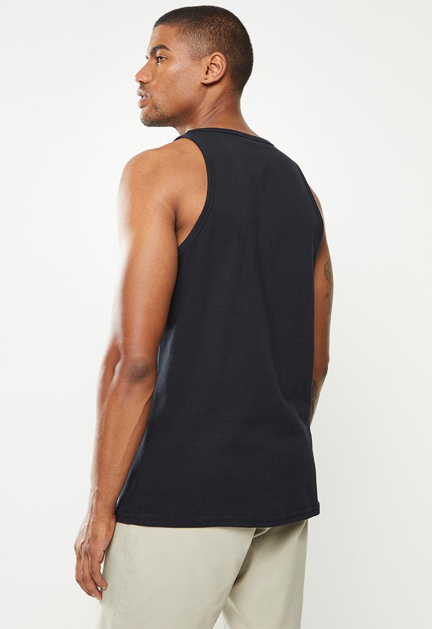 Fox - Badge tank - black