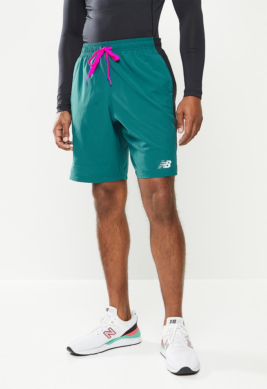 New Balance  - Tenacity 9in short print - mountain teal