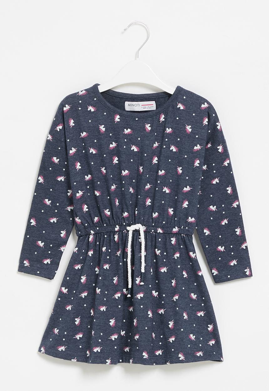 MINOTI - Girls basic jersey dress - navy