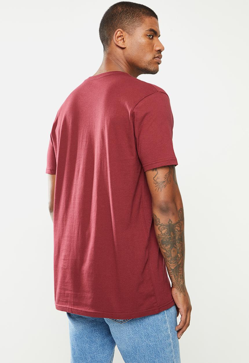 RVCA - Small rvca short sleeve tee - burgundy