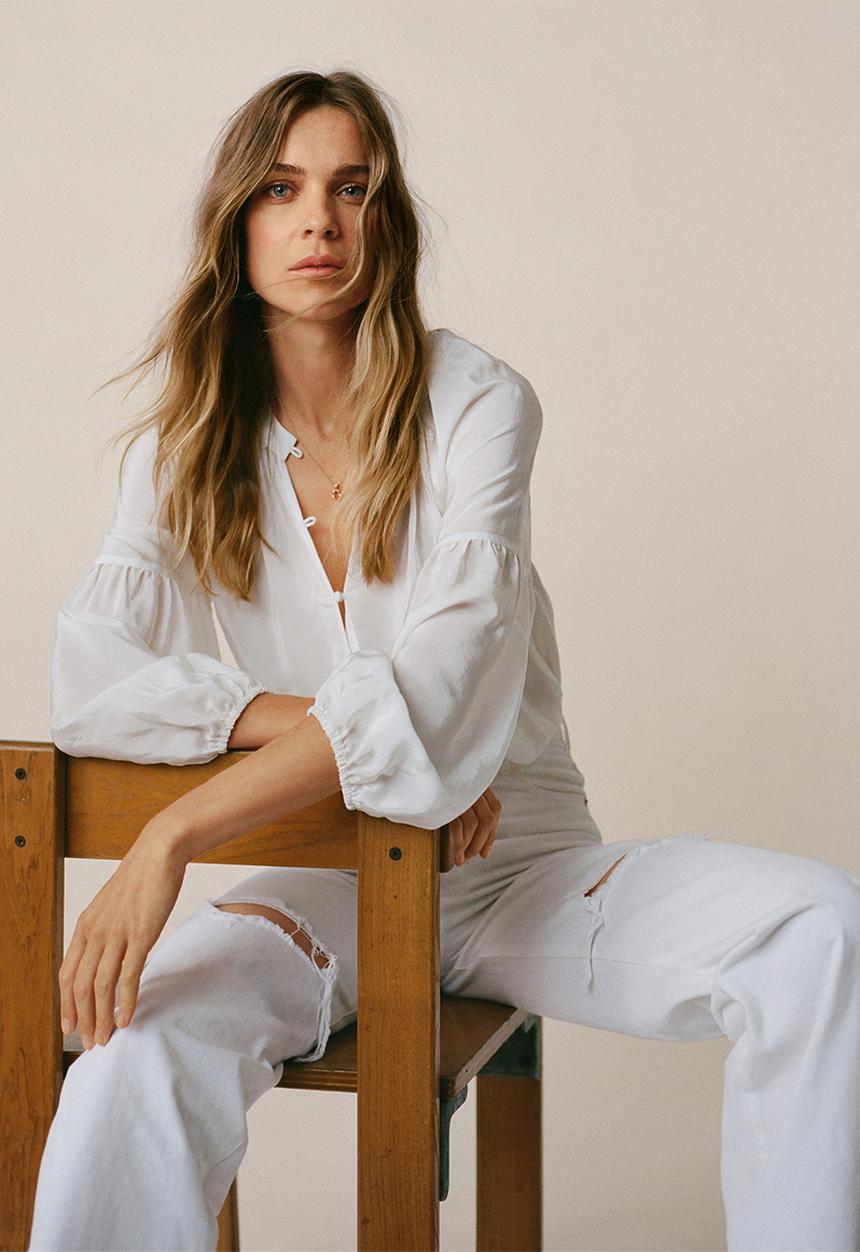 MANGO - Blouse molly - natural