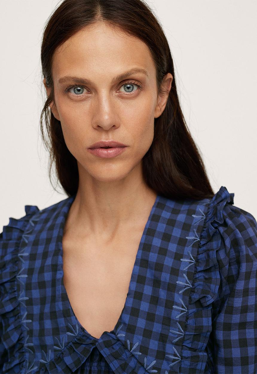 MANGO - Dress reserve - medium blue