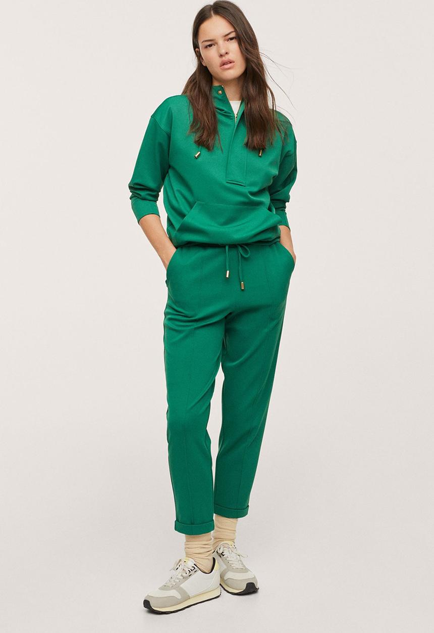 MANGO - Sweatshirt florida - dark green