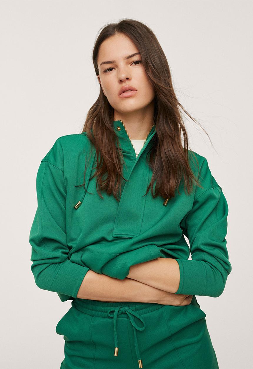 MANGO - Sweatshirt florida - dark green